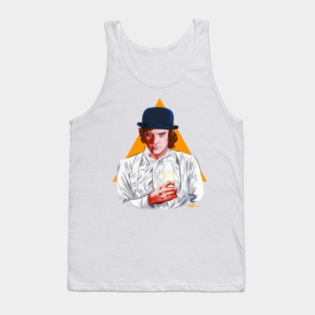 Malcolm McDowell - An illustration by Paul Cemmick Tank Top by PLAYDIGITAL2020